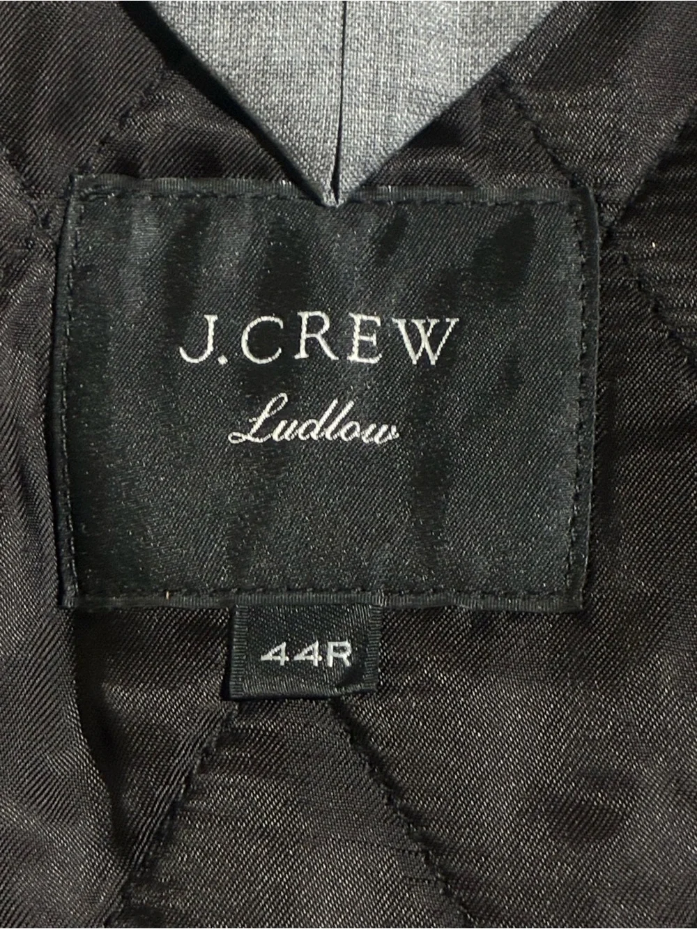J Crew Ludlow Tartan Plaid Wool Peacoat Dark Gray